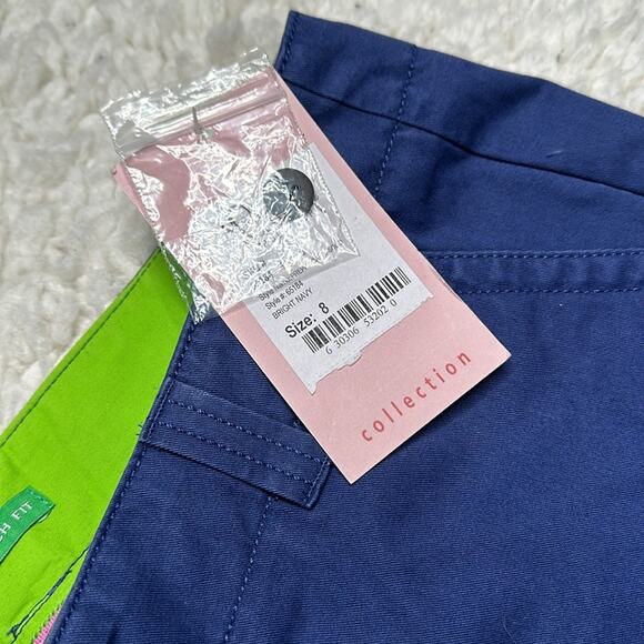 Vintage Lilly Pulitzer Navy Cropped Trouser Palm Beach Fit Coastal Grandma - Picture 4 of 10